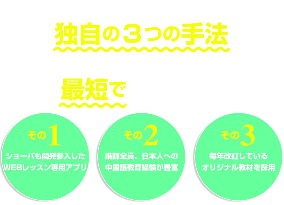 3つの手法でそれを解決